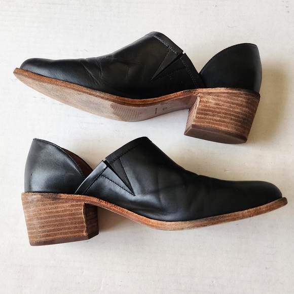 Madewell | Black Leather Ankle Boots, size 9.5 - Picture 2 of 7